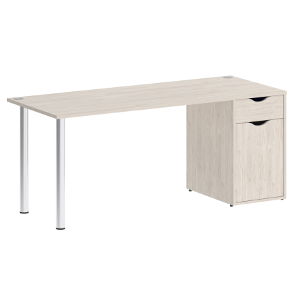 Home Office Стол письменный VR.SP-3-178.1 Денвер Светлый/Хром 1780*720*750