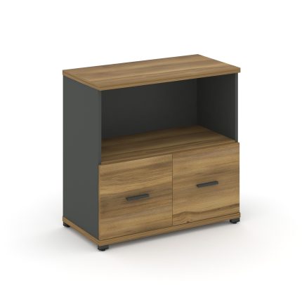 Concept Шкаф 1 широкая секция, 2 ниши CN.STS-211 A Сандал Янтарный/Антрацит/Металл Антрацит 836*420*