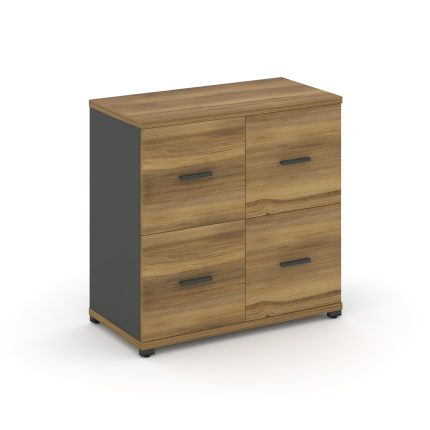 Concept Шкаф 1 широкая секция, 2 ниши CN.STS-212 A Сандал Янтарный/Антрацит/Металл Антрацит 836*420*