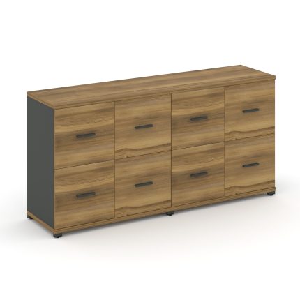 Concept Шкаф 2 широкие секции, 2 нишии CN.STS-222 A Сандал Янтарный/Антрацит/Металл Антрацит 1668*42