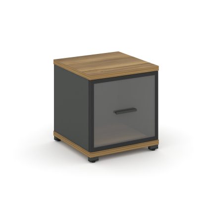 Concept Шкаф 1 узкая секция, 1 ниша CN.STU-113 RPB A Сандал Янтарный/Антрацит/Металл Антрацит/Прозра