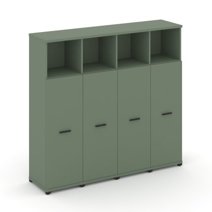 Concept Шкаф 4 узкие секции, 4 ниши  CN.STU-443 B Кобо/Металл Черный 1668*420*1554