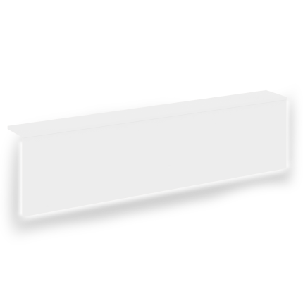 Onix Накладка на 2 модуля с подсветкой прямая высокая O.R-NP.V-158.2.S Белый Бриллиант 2700*327*674