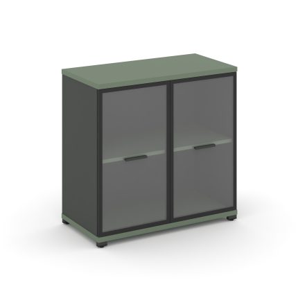 Concept Шкаф 1 широкая секция, 2 ниши CN.STS-213 RPB A Кобо/Антрацит/Металл Антрацит/Прозрачный 836*