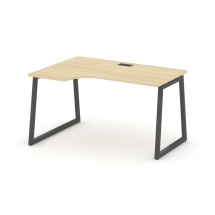Style Project Стол рабочий эргоном. SN-4T1.SPA-001(L) Акация Лорка/Металл Антрацит/Заглушка Пластик