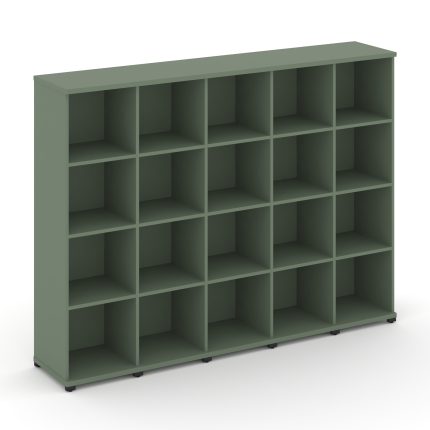 Concept Стеллаж 5 узких секций, 4 ниши CN.STU-450 Кобо/Металл Черный 2084*420*1554