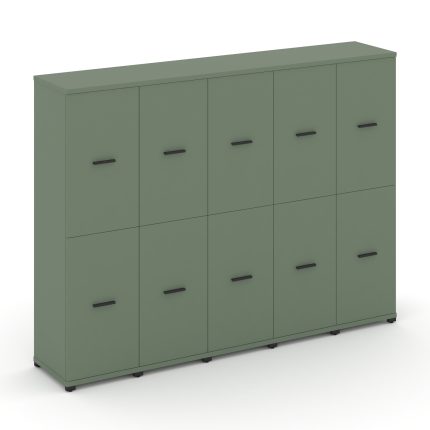 Concept Шкаф 5 узких секций, 4 ниши CN.STU-452 B Кобо/Металл Черный 2084*420*1554