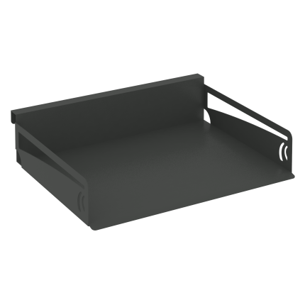Навесной лоток для бумаг горизонтальный MAN-21.T-30 Металл Антрацит 320*273*70