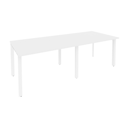 Onix Стол переговорный O.MP-PRG-2.2 Белый Бриллиант/Металл Белый 2360*980*750