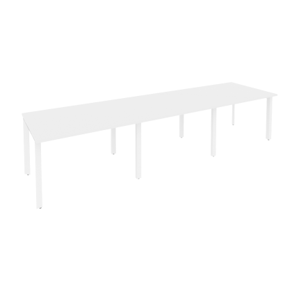 Onix Стол переговорный O.MP-PRG-3.2 Белый Бриллиант/Металл Белый 3540*980*750