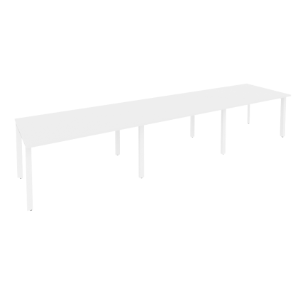 Onix Стол переговорный O.MP-PRG-3.3 Белый Бриллиант/Металл Белый 4140*980*750