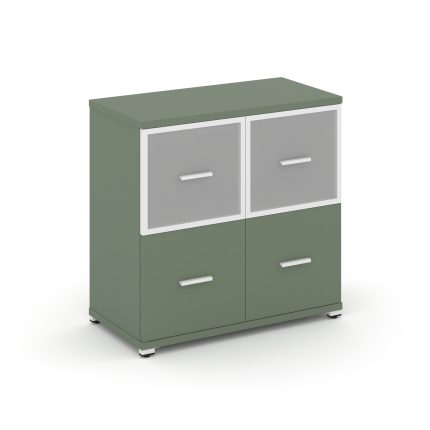 Concept Шкаф 1 широкая секция, 2 ниши CN.STS-212 RMW W Кобо/Металл Белый/Сатин 836*420*818