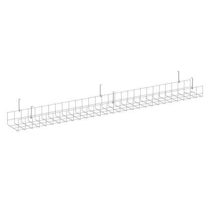 Кабель-канал сетчатый широкий KK-S-140 Металл Антрацит 1405*181*154