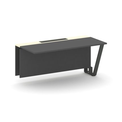 Steel Meet Проходной модуль KMK-PR.B.SPPO-16 Антрацит/Ваниль Глянец/Металл Антрацит 1600*800*750