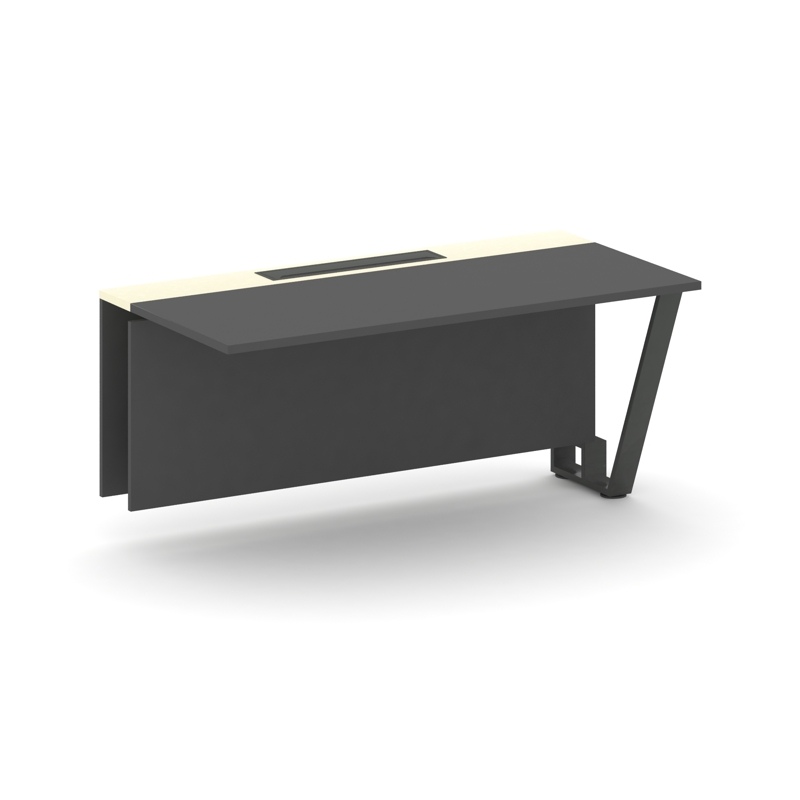 Steel Meet Проходной модуль KMK-PR.B.SPPO-16 Антрацит/Ваниль Глянец/Металл Антрацит 1600*800*750