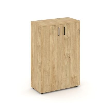 Style Project Шкаф средний широкий SN.STS.E-204 Тиквуд Светлый/Черный Ручки 796*400*1203