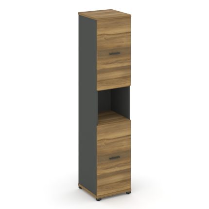 Concept Шкаф 1 узкая секция, 5 ниш CN.STU.E-513 A Сандал Янтарный/Антрацит/Металл Антрацит 420*420*1