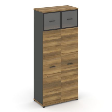 Concept Шкаф 1 широкая секция, 5 ниш CN.STS-517 RPB A Сандал Янтарный/Антрацит/Металл Антрацит/Прозр