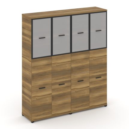 Concept Шкаф 2 широкие секции, 5 ниш CN.STS-525 RMB A Сандал Янтарный/Антрацит/Металл Антрацит/Сатин