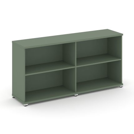 Concept Стеллаж 2 широкие секции, 2 ниши CN.STS-220 Кобо/Металл Белый 1668*420*818