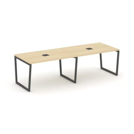 Style Project Стол переговорный SN-4T2.SPRG-011 Акация Лорка/Металл Антрацит/Заглушка Металл Антраци