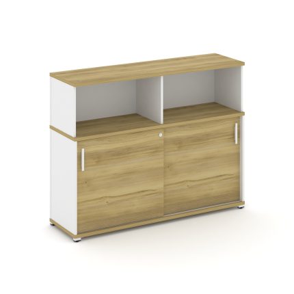 Concept Шкаф-купе опорный/приставной с надставкой низ. CN.SOPK-005 W Дуб Винченцо/Белый Бриллиант/Ме