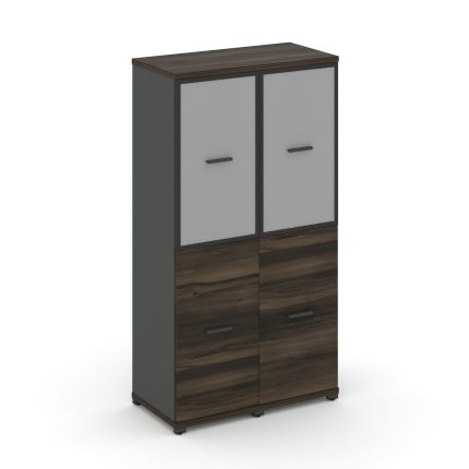Concept Шкаф 2 узкие секции, 4 ниши CN.STU-422 RMB A Дуб Мали/Антрацит/Металл Антрацит/Сатин 836*420