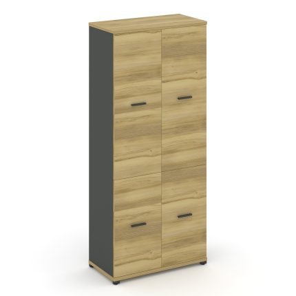 Concept Шкаф 1 широкая секция, 5 ниш CN.STS-512 A Дуб Винченцо/Антрацит/Металл Антрацит 836*420*1922