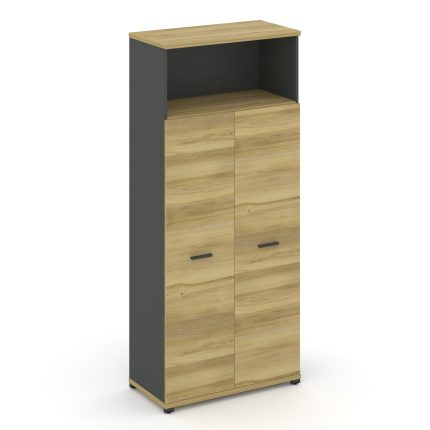 Concept Шкаф 1 широкая секция, 5 ниш CN.STS-516 A Дуб Винченцо/Антрацит/Металл Антрацит 836*420*1922