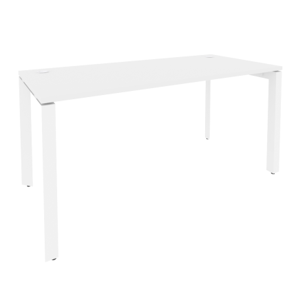 Onix Стол рабочий на П-образном м/к O.MP-SP-4.7 Белый Бриллиант/Металл Белый 1580*720*750