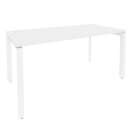 Onix Стол рабочий на П-образном м/к O.MP-SP-4.8 Белый Бриллиант/Металл Белый 1580*800*750