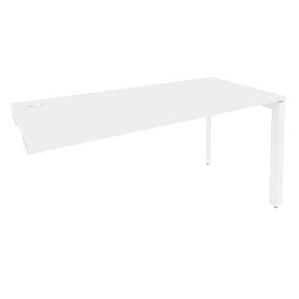 Onix Стол-приставка на П-образном м/к к опорным элементам O.MP-SPR-4.7 Белый Бриллиант/Металл Белый