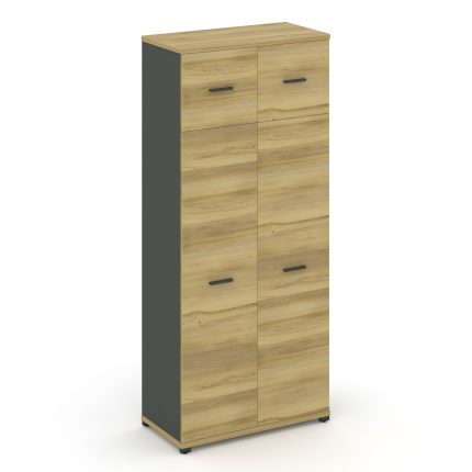 Concept Шкаф 1 широкая секция, 5 ниш CN.STS-517 A Дуб Винченцо/Антрацит/Металл Антрацит 836*420*1922