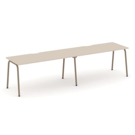 Estetica Рабочая станция 2 места ES.RS-2.4-VK Капучино/Металл Латте 3160*730*750