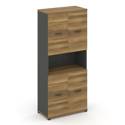 Concept Шкаф 1 широкая секция, 5 ниш CN.STS.E-513 A Сандал Янтарный/Антрацит/Металл Антрацит 836*420