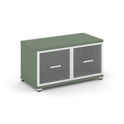 Concept Шкаф 1 широкая секция, 1 ниша CN.STS-113 RPW W Кобо/Металл Белый/Прозрачный 836*420*450