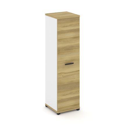 Concept Шкаф 1 узкая секция, 4 ниши CN.STU-416 B Дуб Винченцо/Белый Бриллиант/Металл Черный 420*420*