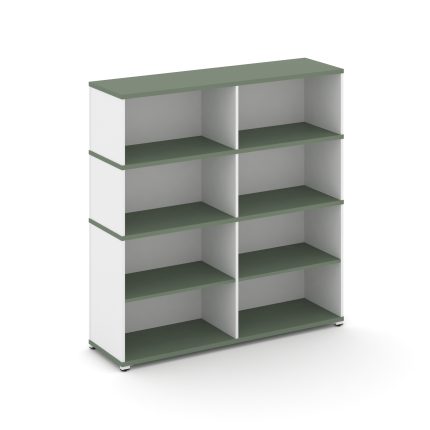 Concept Стеллаж опорный/приставной с надставкой выс. CN.SOPO-008 Кобо/Белый Бриллиант/Металл Белый 1