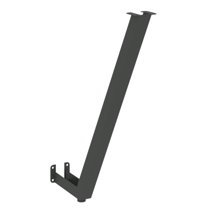 Опора столешницы 40*40 O.R-O.S Металл Антрацит 80*600*725