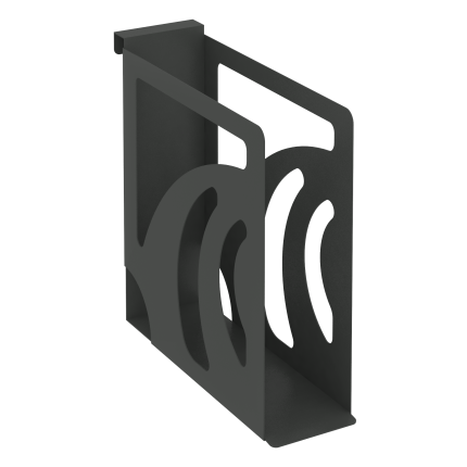 Навесной лоток для папок узкий MAN-11.T-30 Металл Антрацит 80*273*250