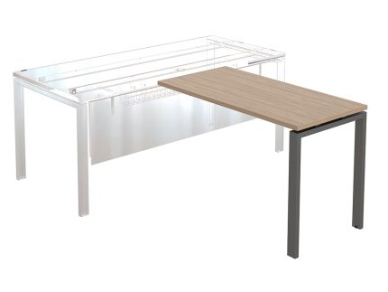 Брифинг-приставка NT 120 темный орех/антрацит