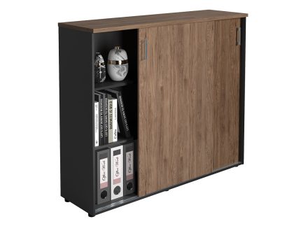 Шкаф NWT 1214 темный орех/антрацит